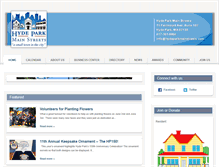 Tablet Screenshot of hydeparkmainstreets.com